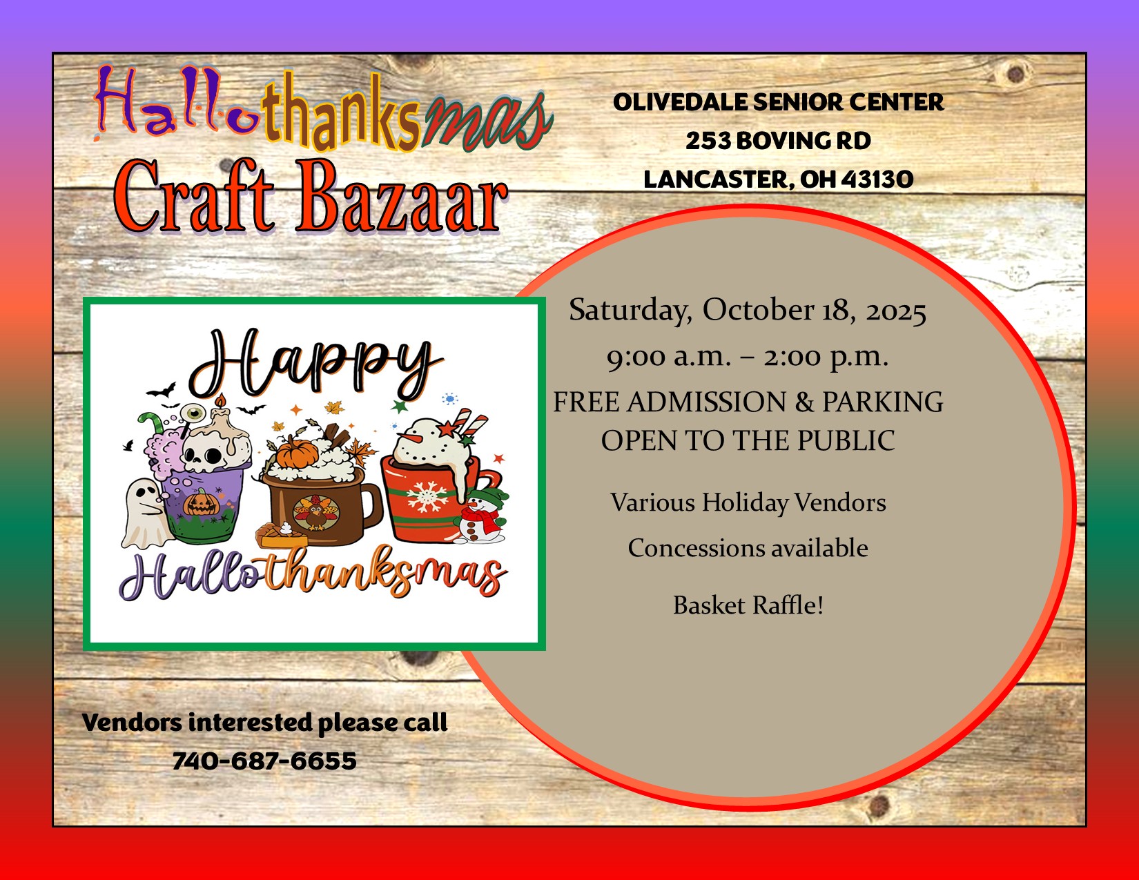 Hallothanksmas Craft Show ad