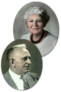 Portrait of Olive Schurtz and her husband Dale Schurtz